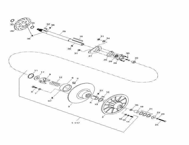  Ski Doo  Formula S Electric, 1998 - Driven Pulley
