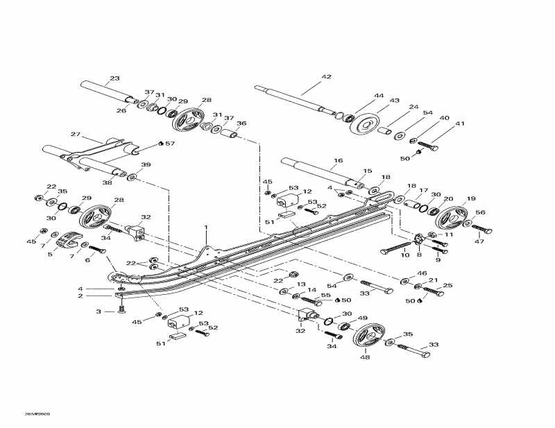  Skidoo Formula Sl, 1998  - Rear Suspension