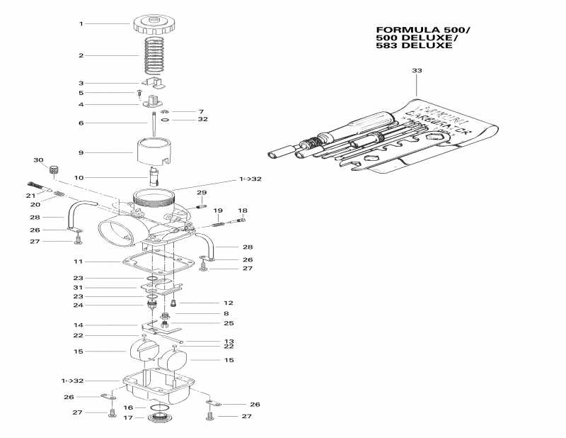 SkiDoo Formula Z 583, 1998  - s