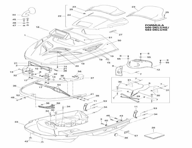 �������� ski-doo Formula Z 583, 1998 - Cab, Console