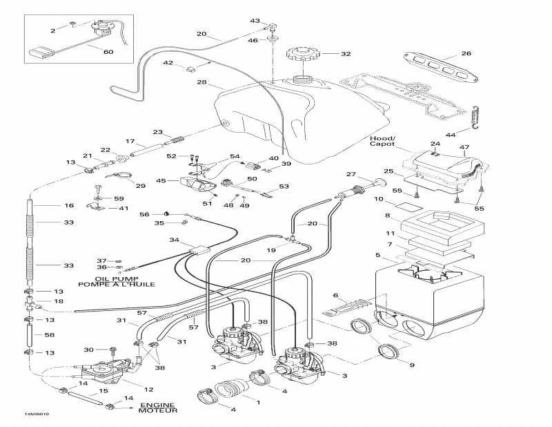 ski-doo  Formula Z 670, 1998 - Fuel System