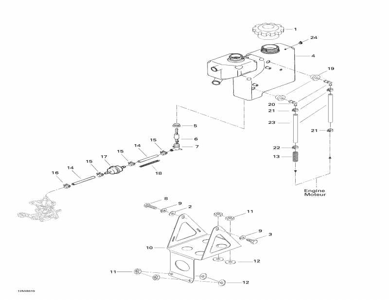   Formula Z 670, 1998 - Oil Tank And Support