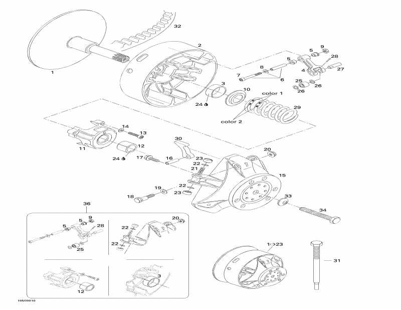  ski-doo  Formula Z 670, 1998 - Drive Pulley