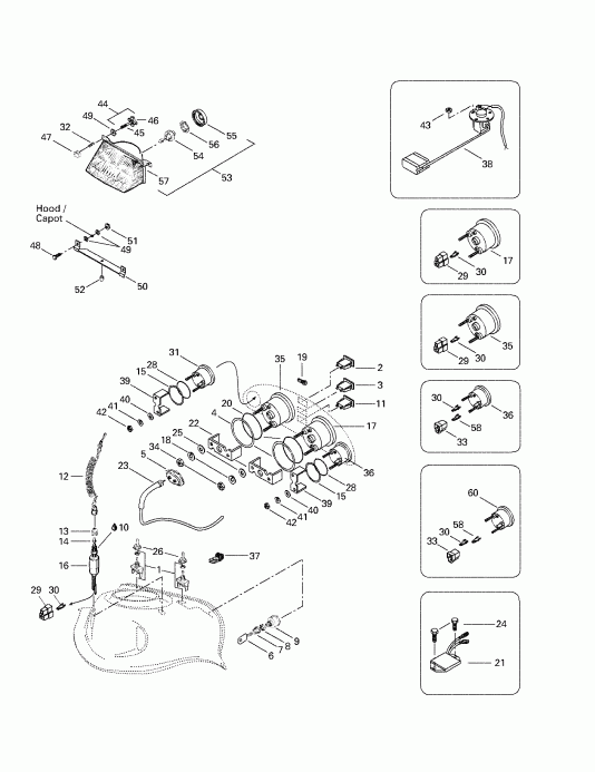 Skidoo Grand Touring 500/583, 1998 - Electrical System