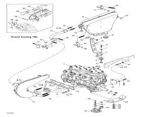 01-  Sport  Muffler (grand Tou 700) (01- Engine Support And Muffler (grand Touring 700))