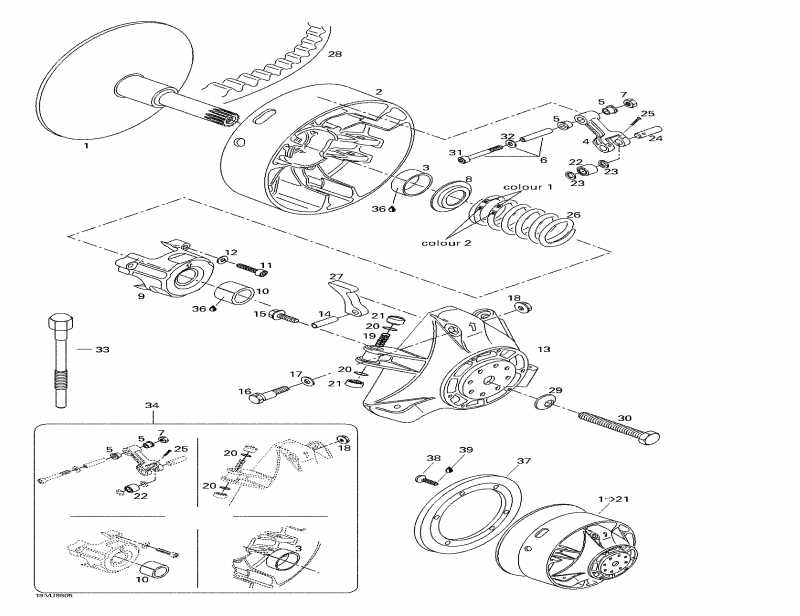 Skidoo Grand Touring 700, 1998  - Drive Pulley