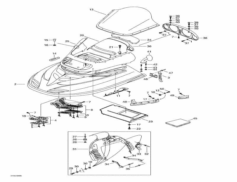  Skidoo Grand Touring SE, 1998 - Cab, Console