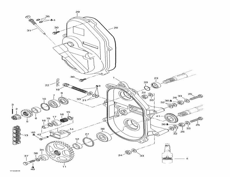�������� Skidoo Mach 1 R, 1998 - Chaincase
