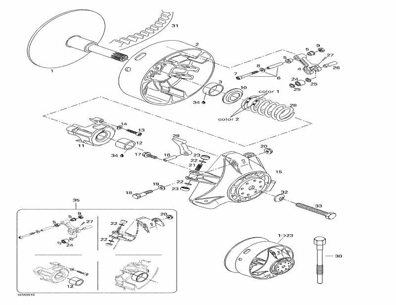 snowmobile   Mach 1 R, 1998 - Drive Pulley