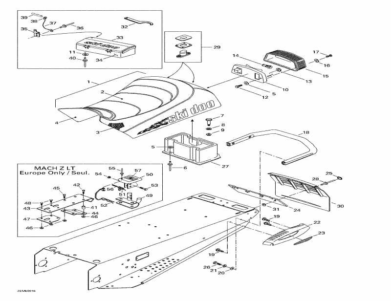  Skidoo - Seat And Accessories