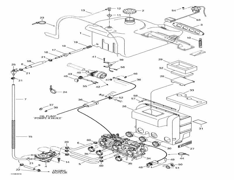  Skidoo  Mach Z R, 1998 - Fuel System