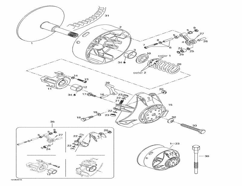 Skidoo Mach Z R, 1998  - Drive Pulley