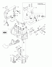 01-  Sport  Muffler (494) (01- Engine Support And Muffler (494))