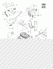 01-  Sport  Muffler (583, 670) (01- Engine Support And Muffler (583, 670))