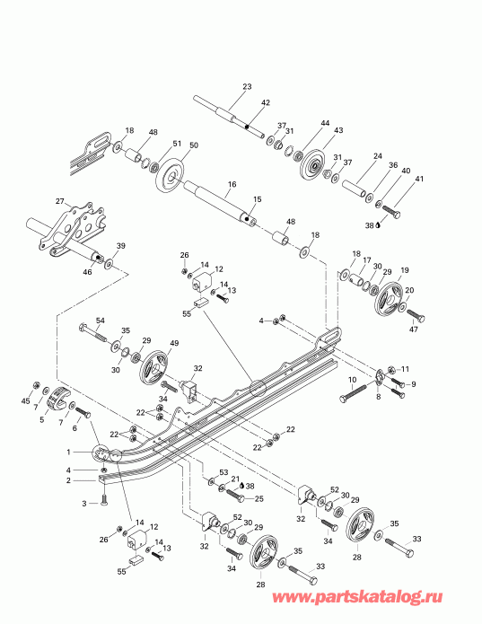   MX Z 500/583/670, 1998 - Rear Suspension