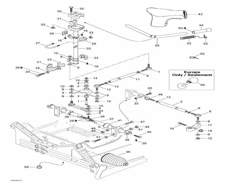 ��������  MX Z X 400 LC, 1998 ������ - Steering System