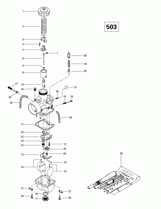  Skidoo Skandic 380/500, 1998  - s (503)
