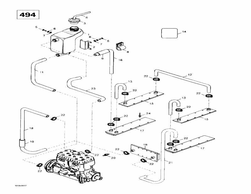  SKIDOO Skandic Wide Track, 1998  - Cooling System (494)
