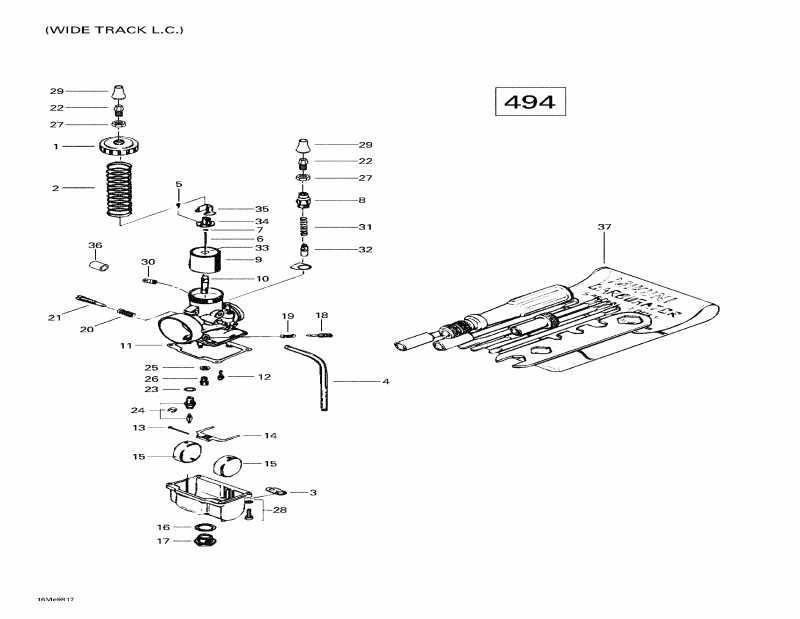    Skandic Wide Track, 1998 - Carburetors Wide Track Lc (494)