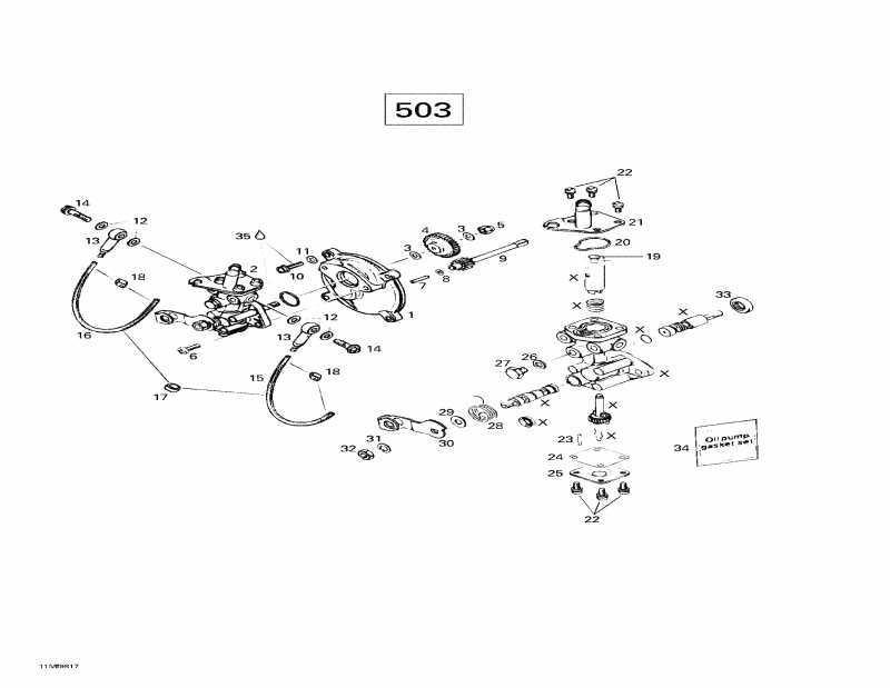  Ski Doo Skandic Wide Track LC, 1998 - Oil Injection System (503)