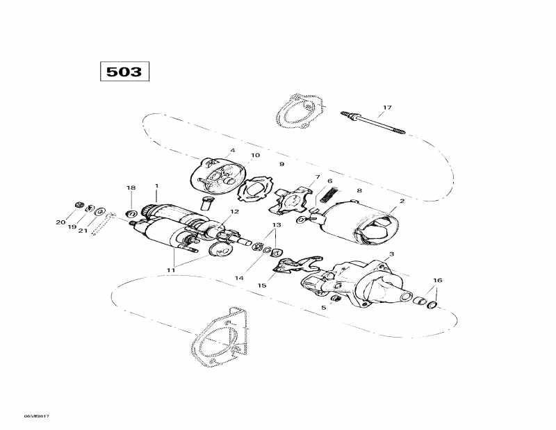 snowmobile Skidoo - Electric Starter (503)