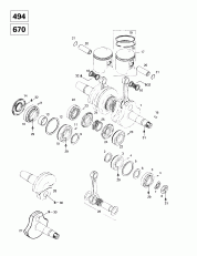 01-    (494, 670) (01- Crankshaft And Pistons (494, 670))