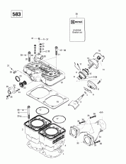 01- ,   (583) (01- Cylinder, Exhaust Manifold (583))