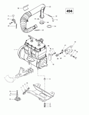 01-  Sport  Muffler (494) (01- Engine Support And Muffler (494))