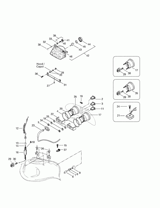  Skidoo Summit 500/583/670, 1998 - Electrical System