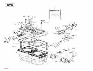 01- ,   (670) (01- Cylinder, Exhaust Manifold (670))