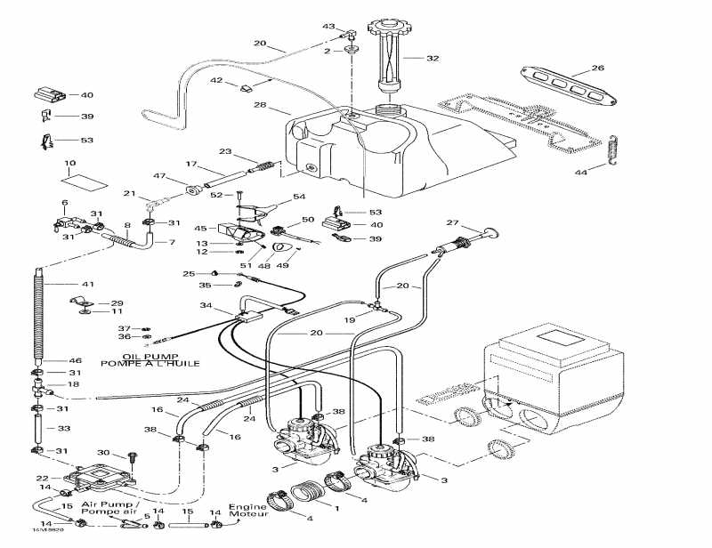 �������� BRP SkiDoo ����������� Summit 670X, 1998 - Fuel System
