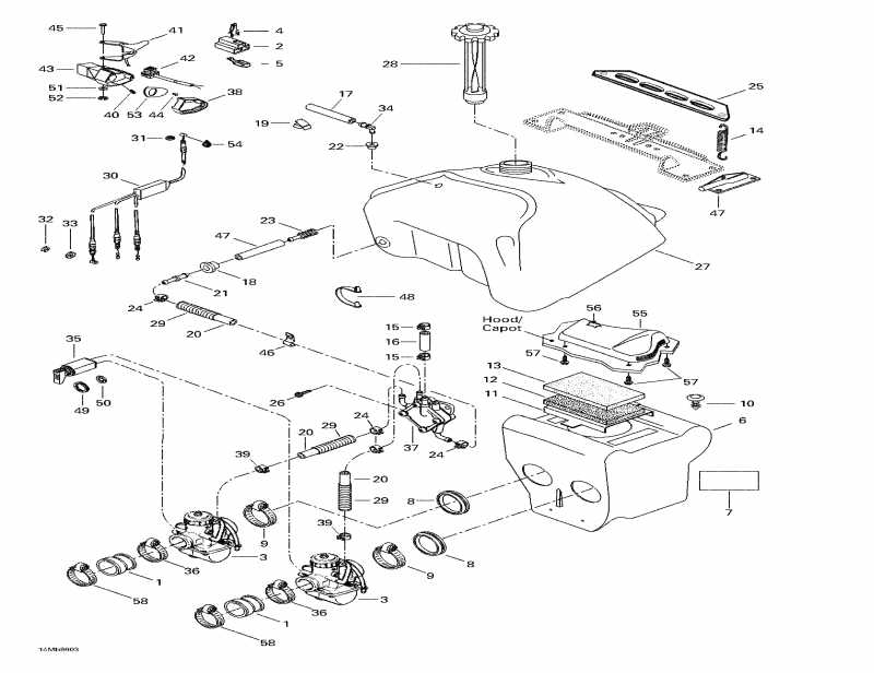 Skidoo Touring E, 1998 - Fuel System