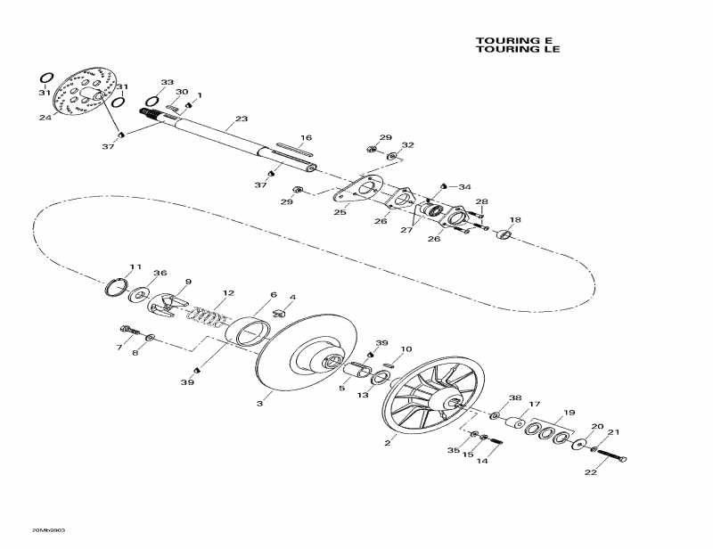 snowmobile BRP SkiDoo - Driven Pulley (touring E Le)