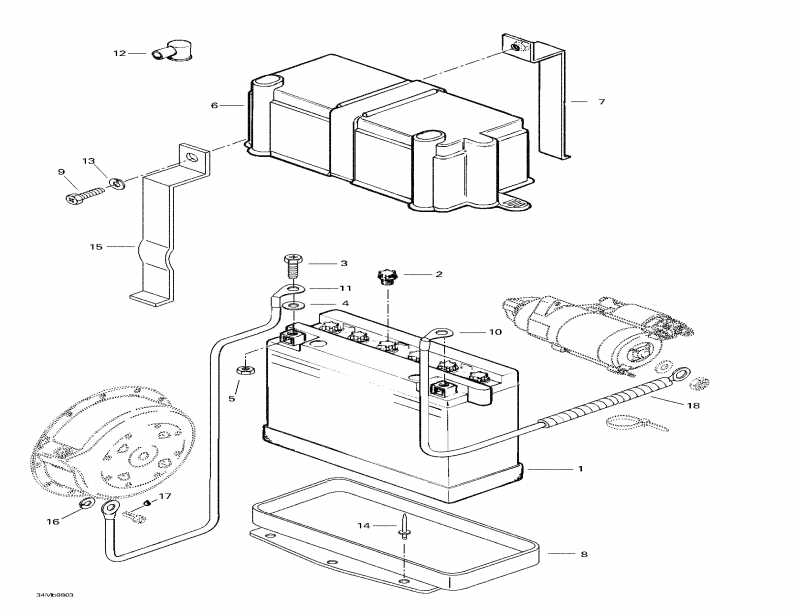 Skidoo Touring SLE, 1998 - Electrical System