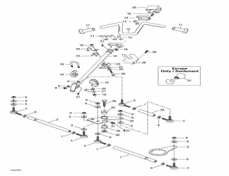 snowmobile - Steering System