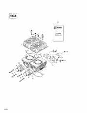 01- ,     (503) (01- Cylinder, Intake Exhaust Manifold (503))