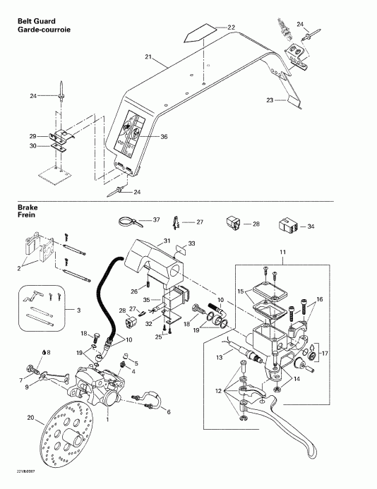 snowmobile BRP ������ Formula Deluxe 380/500, 1999 - Hydraulic ������ � Belt Guard