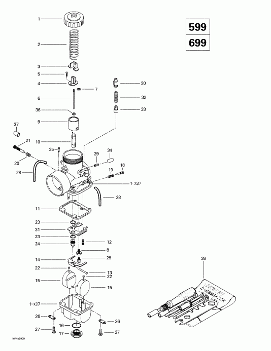  Skidoo Formula III 600/700/800, 1999  - s (599, 699)