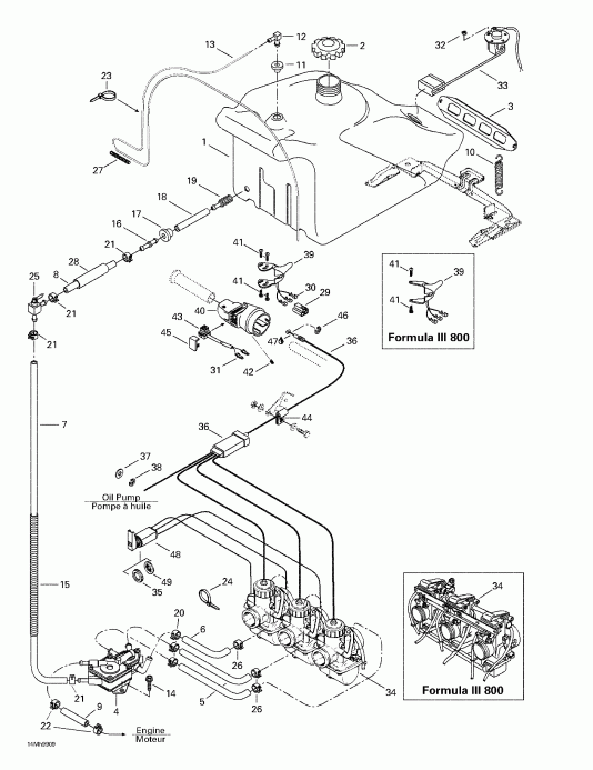  Formula III 600/700/800, 1999 - Fuel System