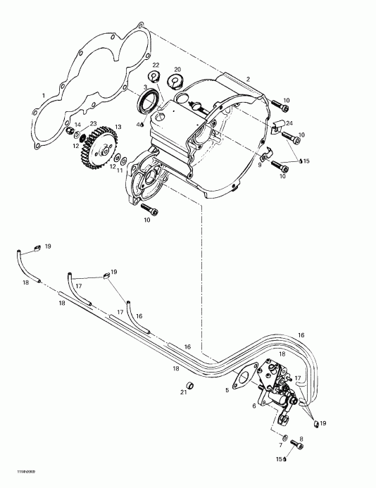 ski-doo - Ignition Housing Oil Pump