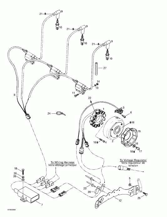   Formula III 600/700/800, 1999 - Magneto 12v 290w