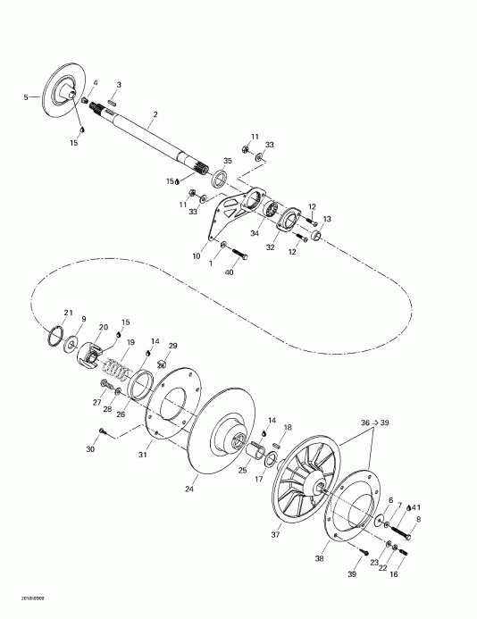    Formula III 600/700/800, 1999 - Driven Pulley