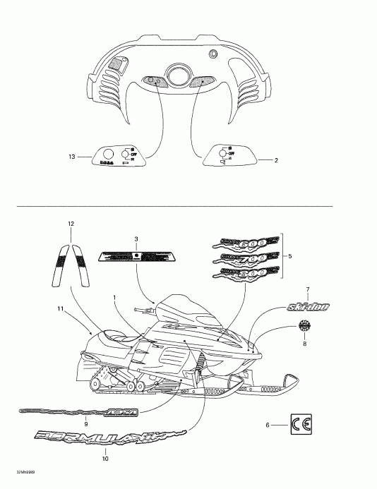  Skidoo Formula III 600/700/800, 1999 - 