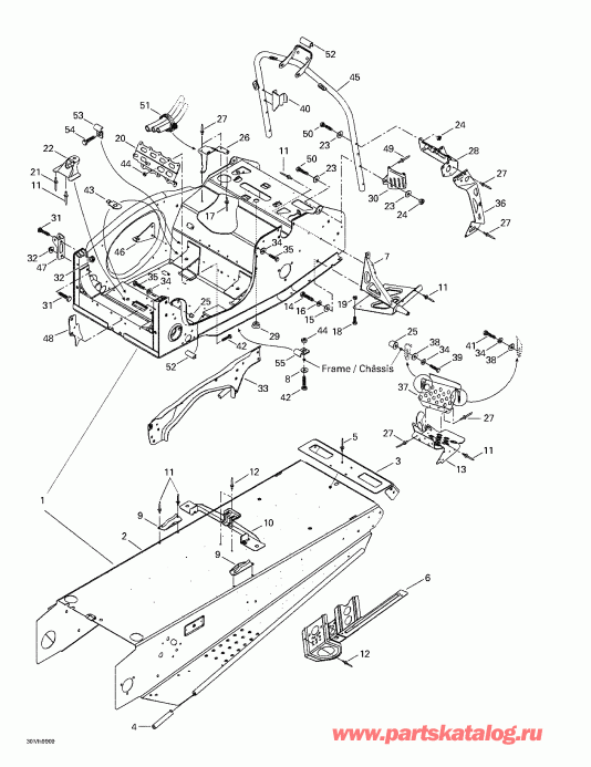  SkiDoo Formula III 600/700/800, 1999 - Frame And Accessories