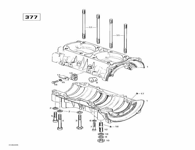  ski-doo Formula S, 1999 - Crankcase (377)