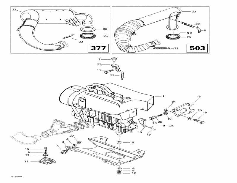 snowmobile Ski-doo Formula S, 1999 ������ - ��������� S����port � Muffler