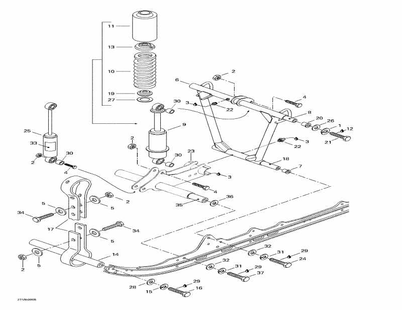 �������� SkiDoo Formula S, 1999 - Front Arm, Rear Suspension