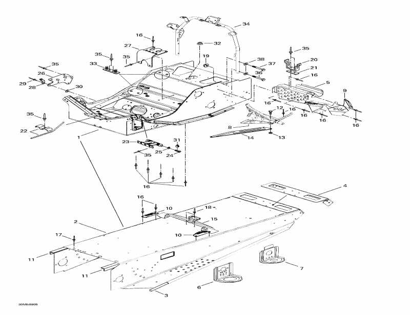  Skidoo Formula S, 1999 - Frame And Accessories