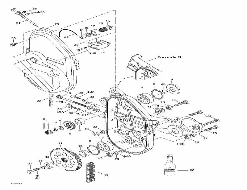 snowmobile  Formula Sl, 1999 - Chaincase