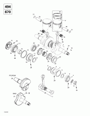 01-    (494, 670) (01- Crankshaft And Pistons (494, 670))